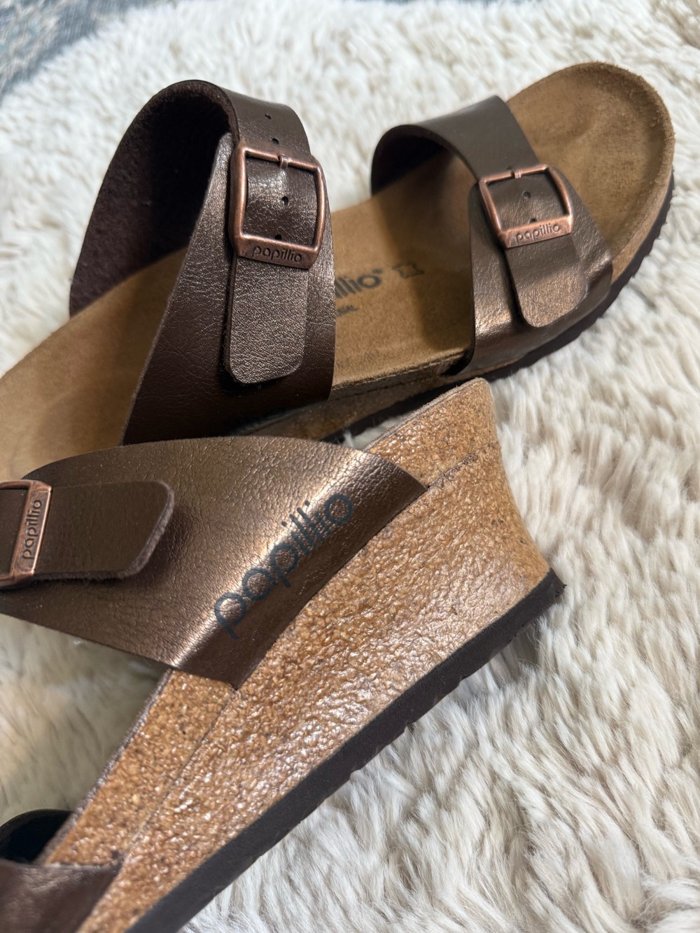 Birkenstock Papillio Dorothy Wedge - Bronze 41 - Picture 12 of 14
